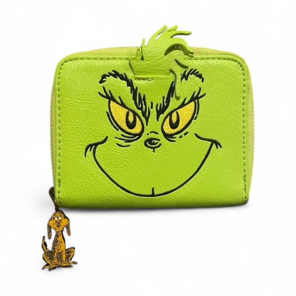 Loungefly Lime Green Grinch Zip Wallet